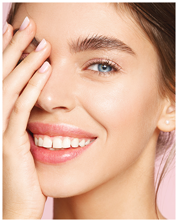 Detail of a polished, healthy smile